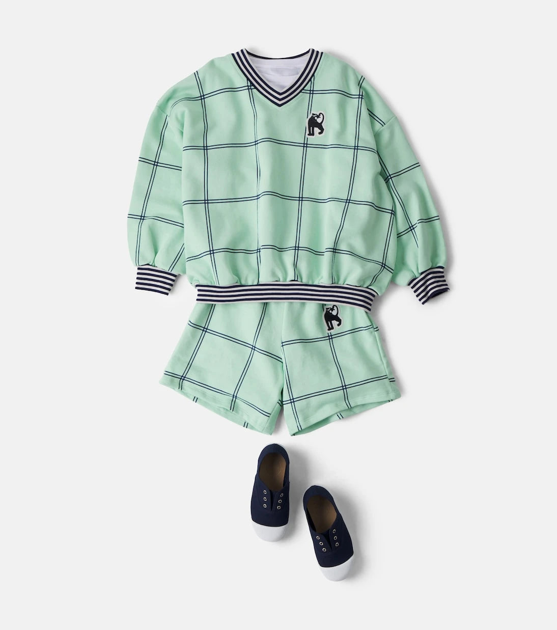 Mini Rodini - Panther cotton jersey shorts