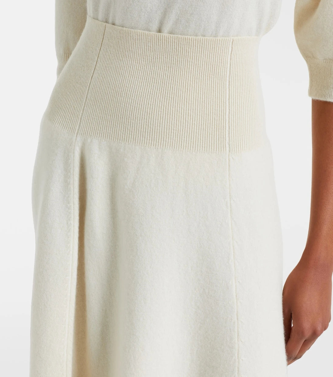 Extreme Cashmere - N°388 Ease cashmere-blend midi skirt
