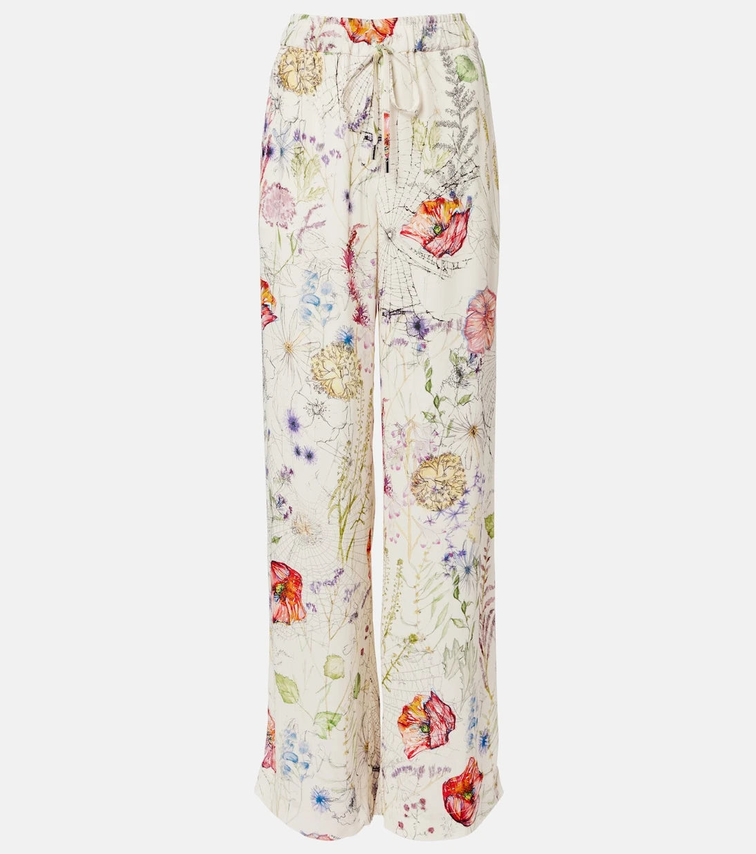 McQueen - Meadow floral palazzo pants