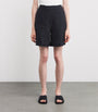 Eleventy Black x Harrods Linen Bermuda Shorts