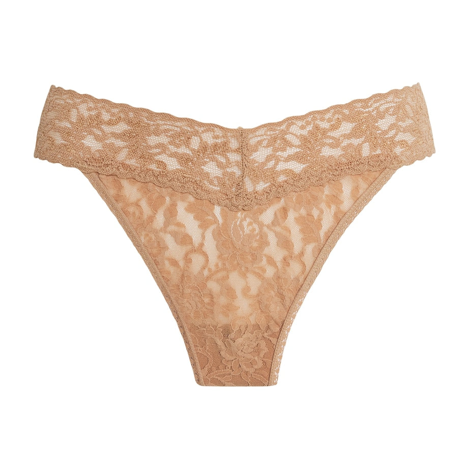 Beige Original Lace Thong