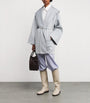 Agnona Blue Cashmere Wrap Coat