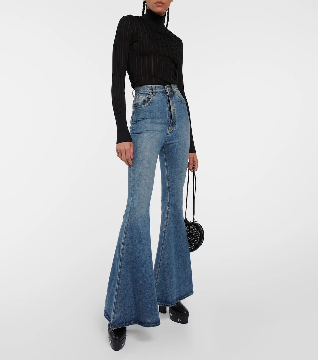 Alaïa - Crinoline turtleneck sweater