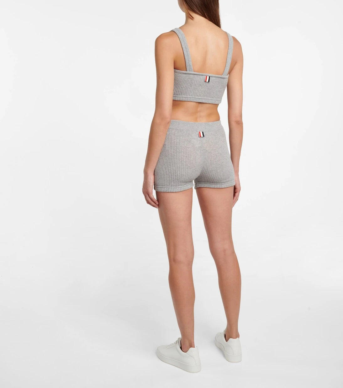 Thom Browne - Ribbed-knit cashmere bralette