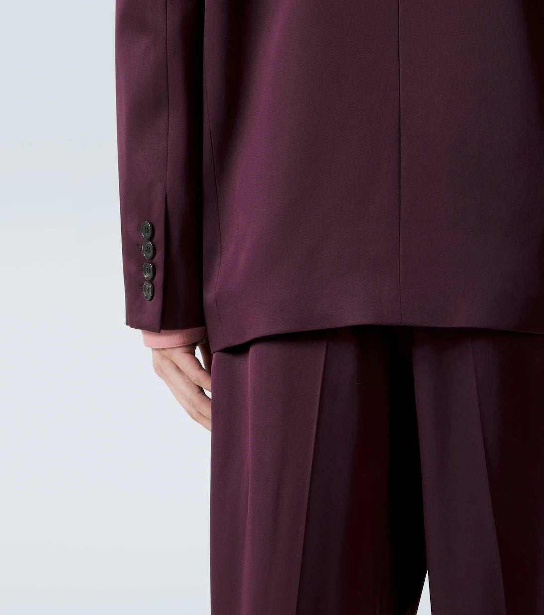 Saint Laurent - İpek saten takım ceket