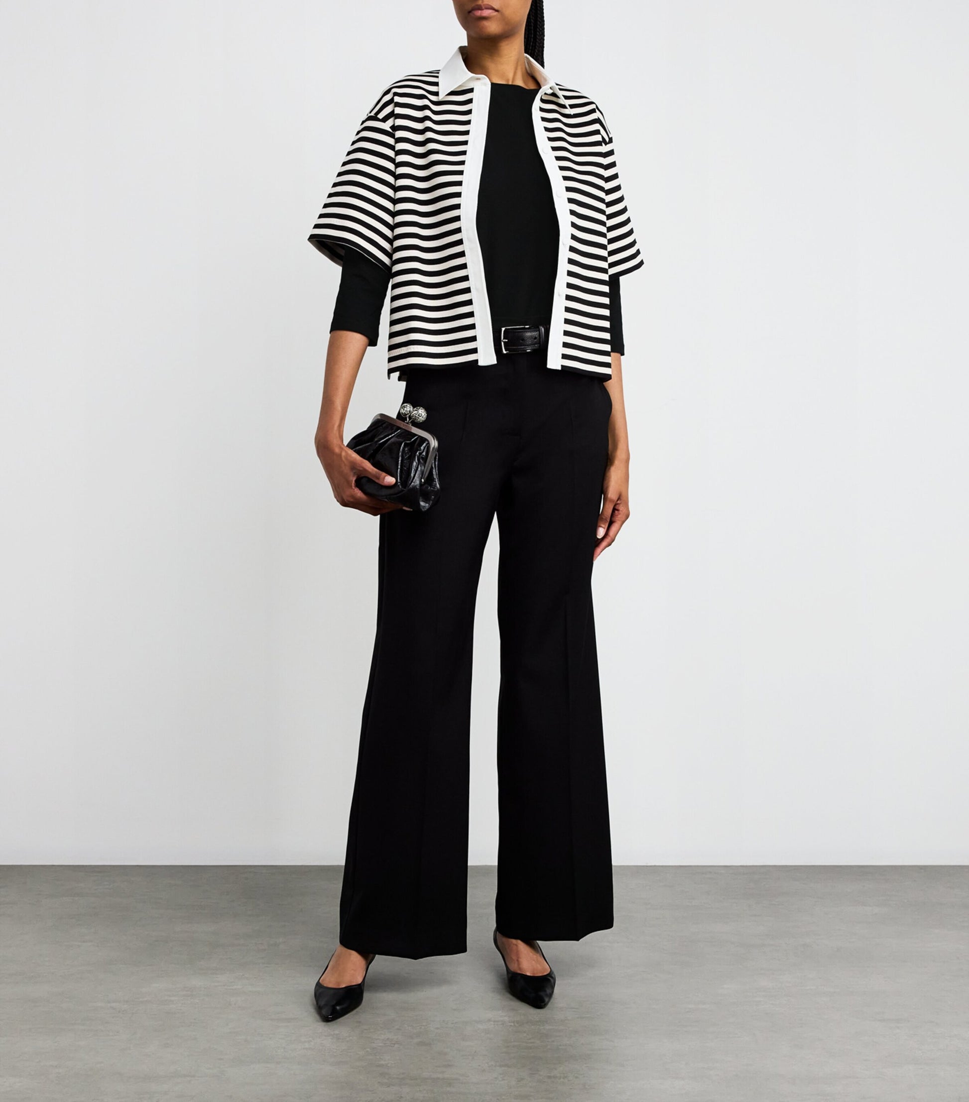 Weekend Max Mara Black Stretch-Cotton T-Shirt