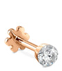Maria Tash Rose Gold Invisible Set Diamond Threaded Stud Earring (2.5mm)