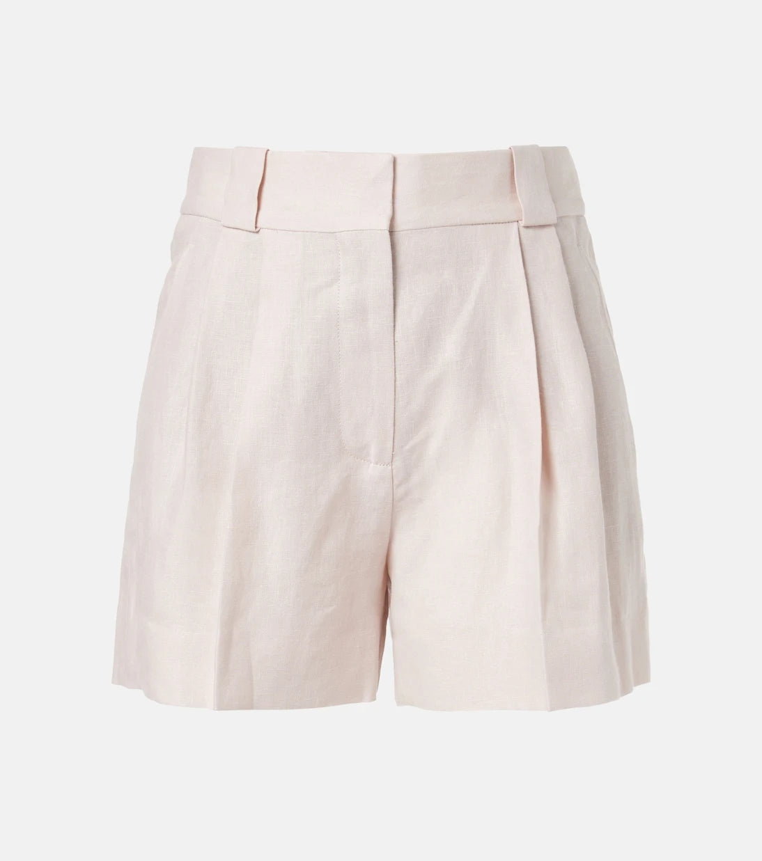 Blazé Milano - Selle pleated linen shorts
