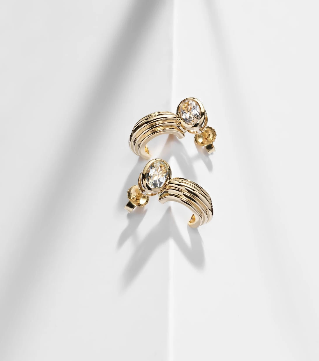 Stone and Strand - Pavillion 14kt gold earrings with topazes
