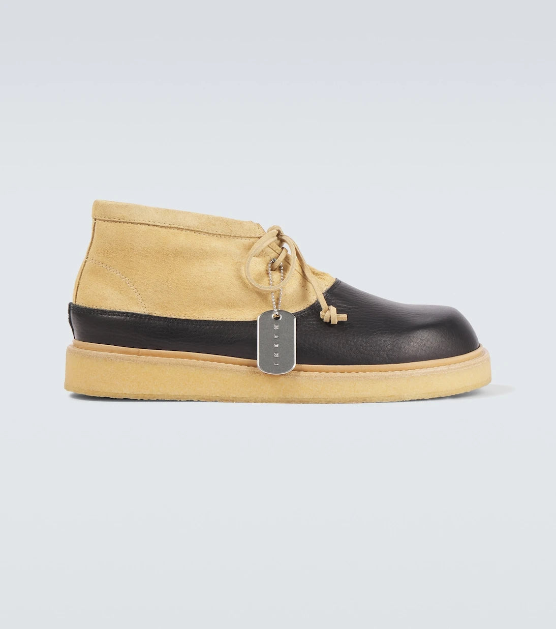 Marni - Leather and suede desert boots