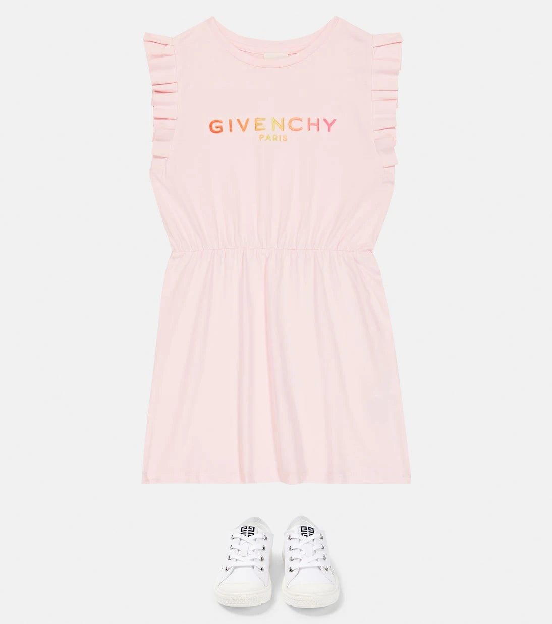 Givenchy Kids - فستان قطني مكشكش