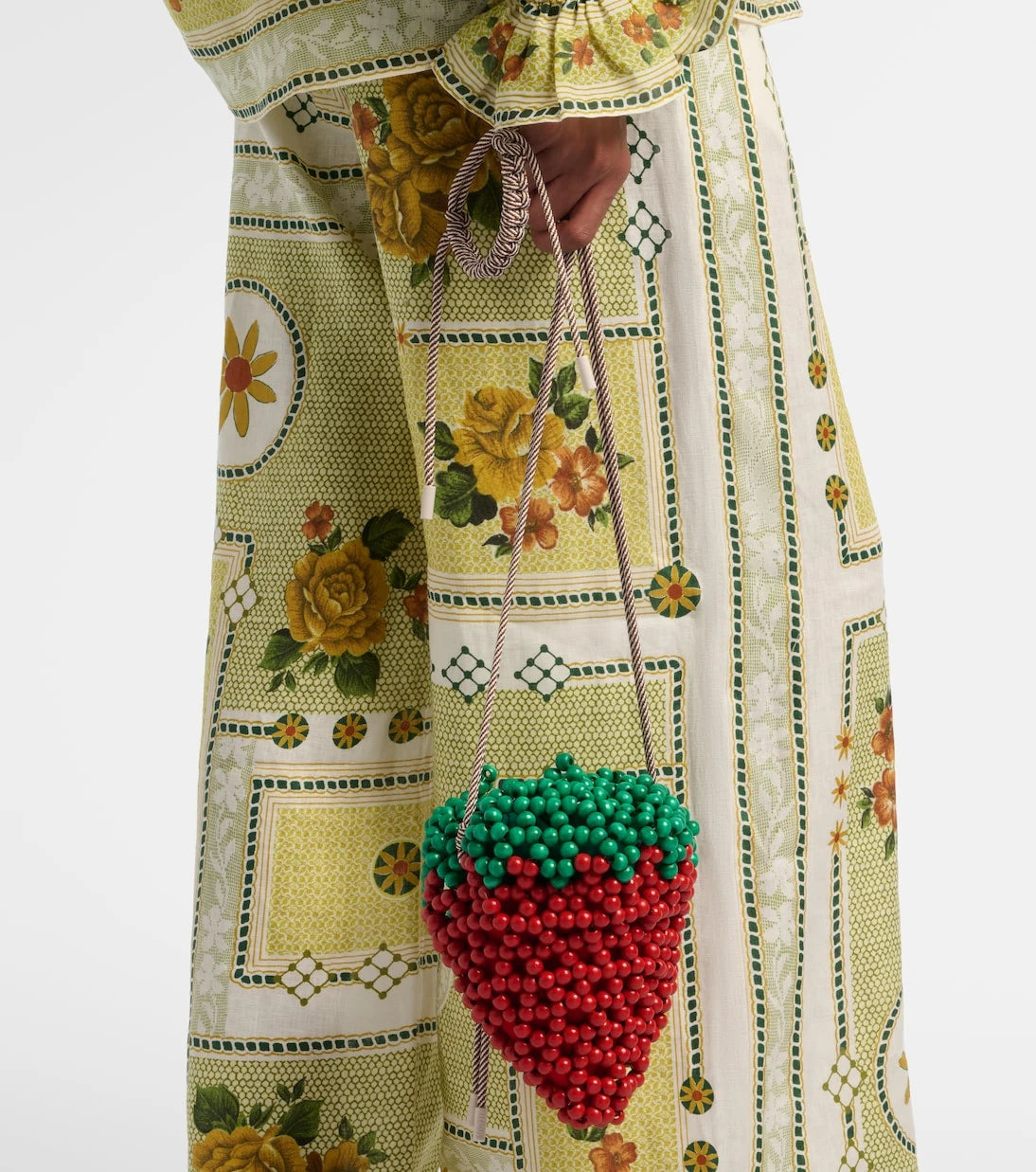 Alémais - Strawberry Mini beaded crossbody bag