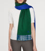 Green Cashmere Reversible EKD Scarf