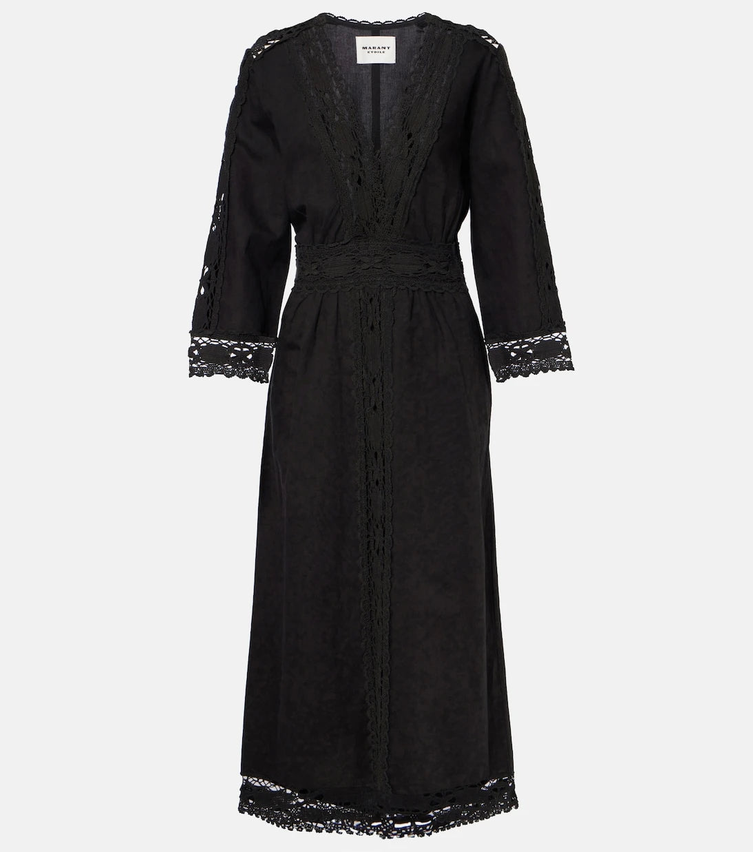 Marant Etoile - Veona linen and cotton midi dress