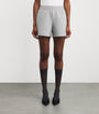 Grey Stretch-Jersey Heather Sweatshorts