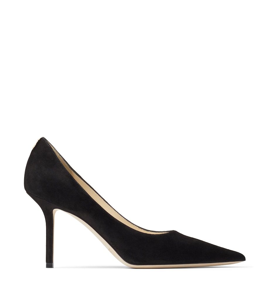 Jimmy Choo Black Love 85 Suede Pumps
