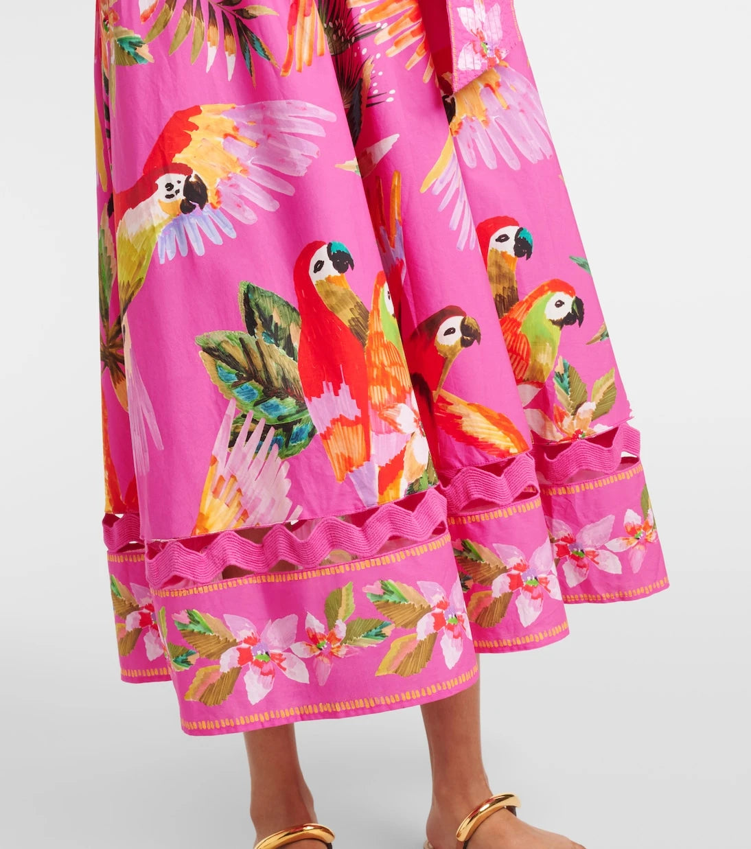 Farm Rio - Printed cotton midi dress