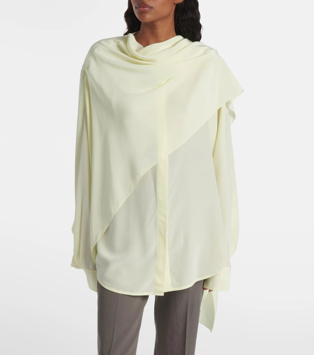 Calvin Klein Collection - Kiki draped silk blouse