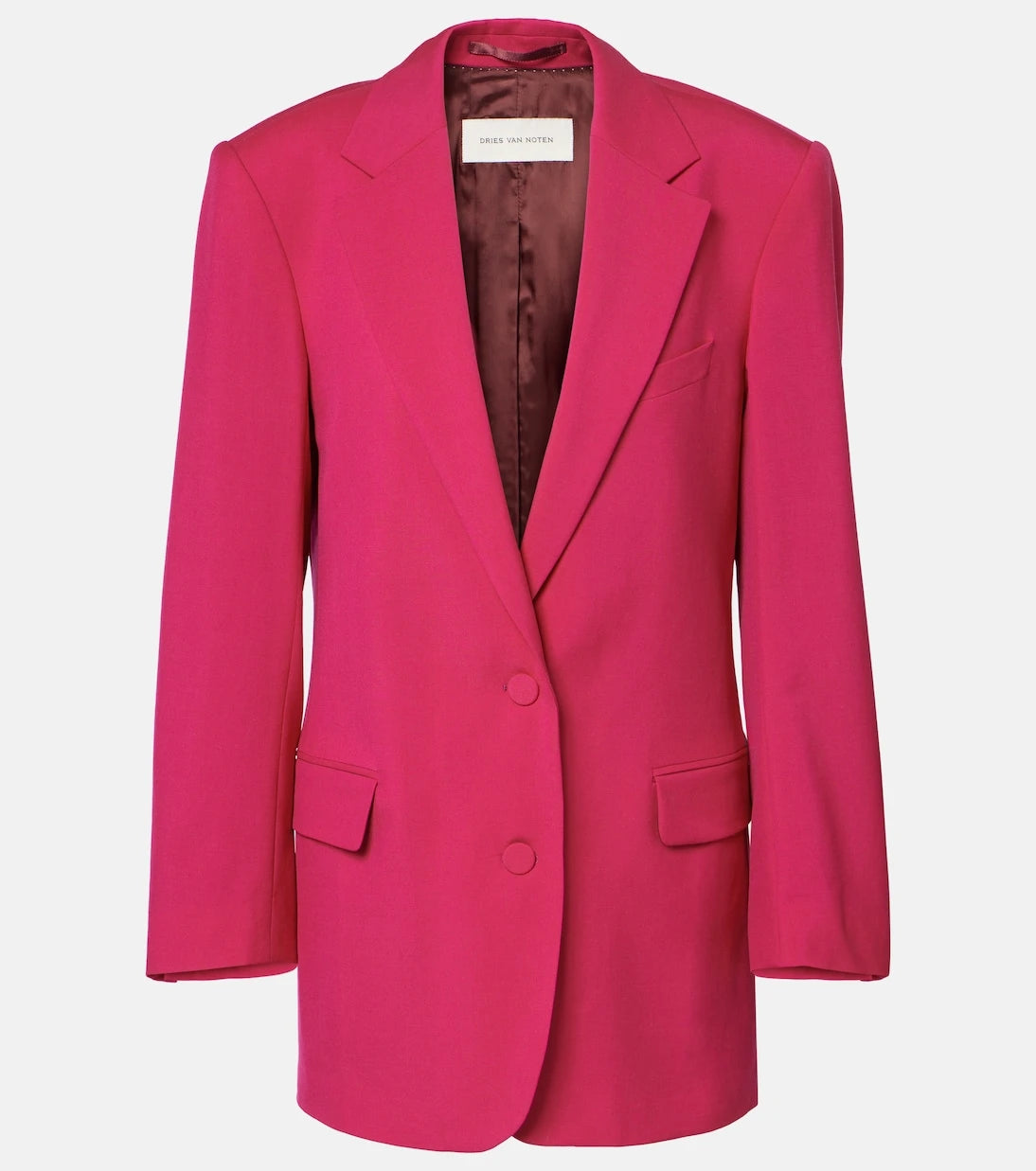 Dries Van Noten - Oversized wool and mohair blazer