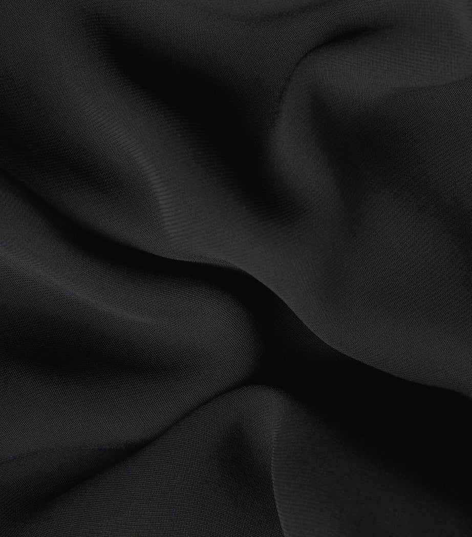 Toteme Black Slouch-Waist Maxi Dress