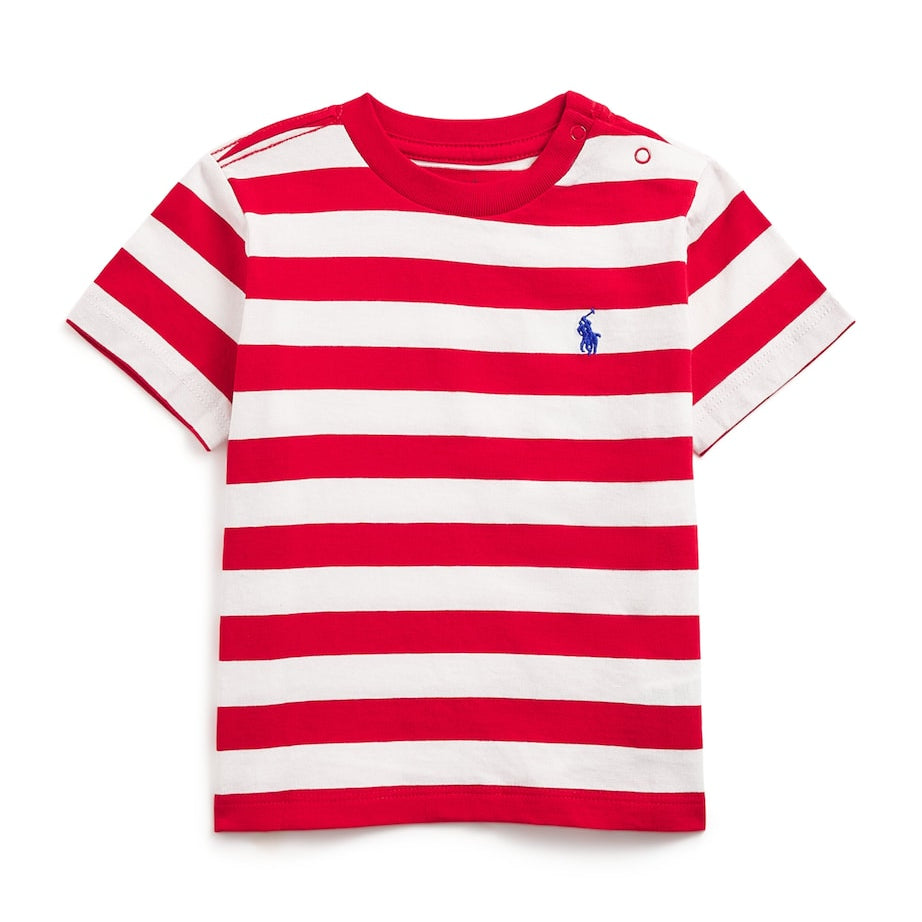 Ralph Lauren Kids Cotton Polo Pony Stripe T-Shirt (3-24 Months)