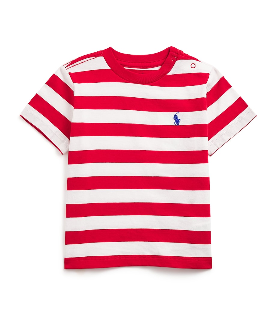 Ralph Lauren Kids Cotton Polo Pony Stripe T-Shirt (3-24 Months)