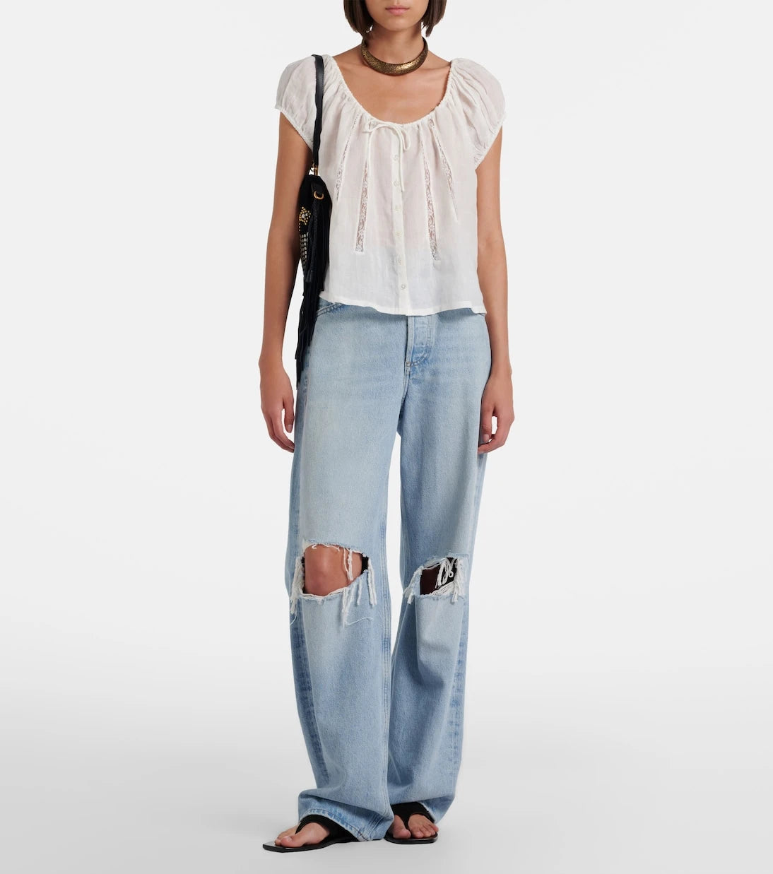 Citizens of Humanity - Tatev lace-trimmed top