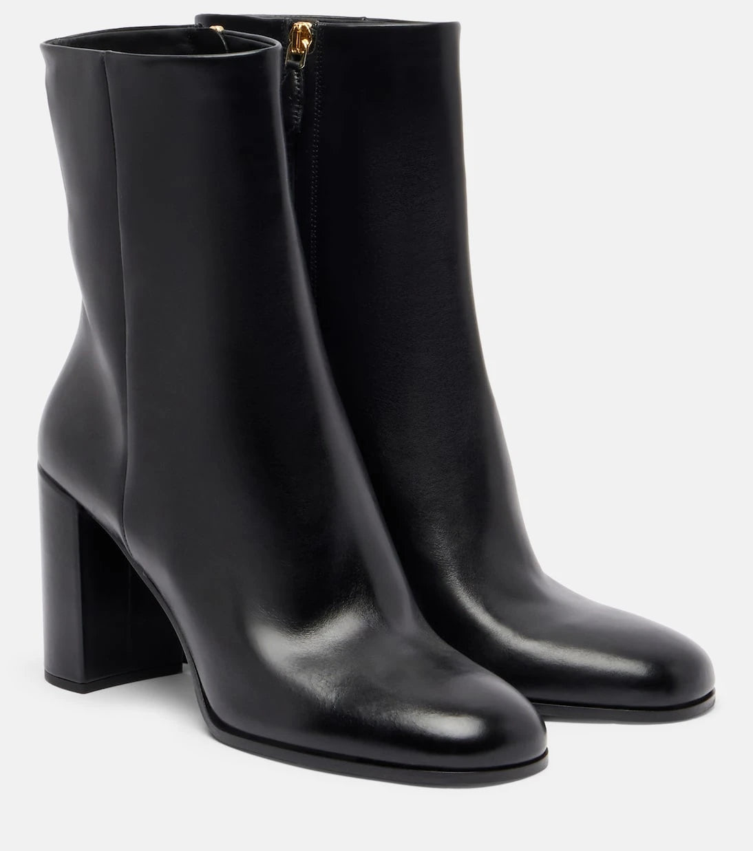 Prada - 85 leather ankle boots