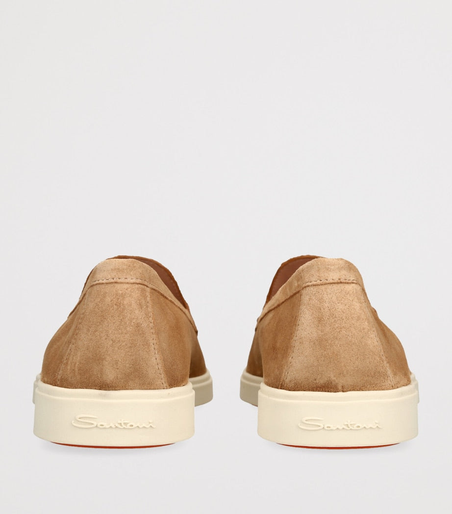 Brown Suede Loafers