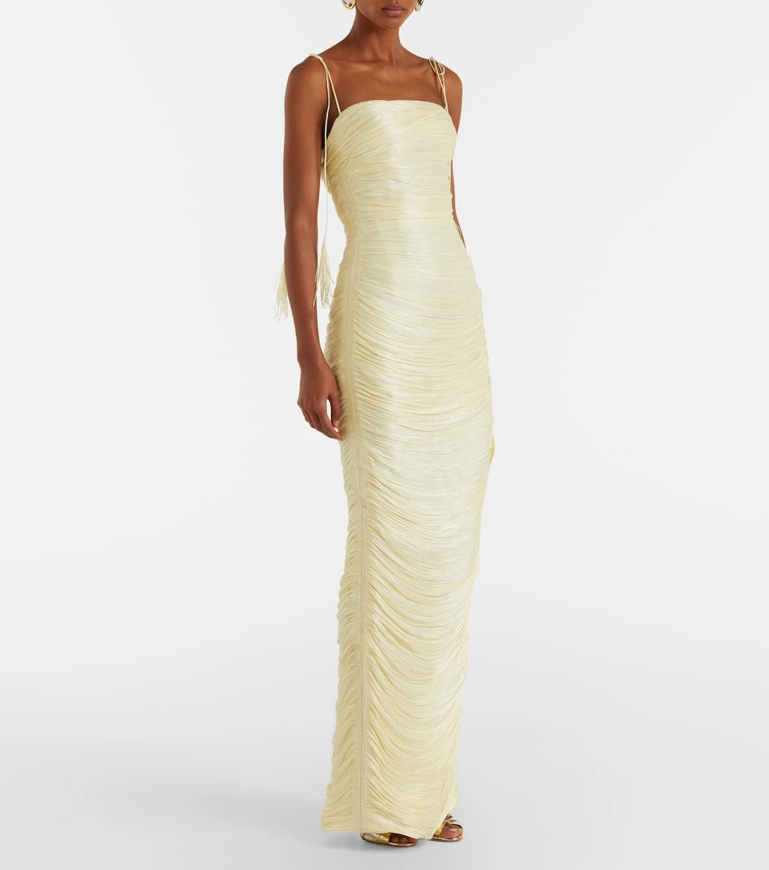 Marmar Halim - Beatriz pleated corset gown