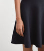 Max Mara Blue Virgin Wool Knit Skirt