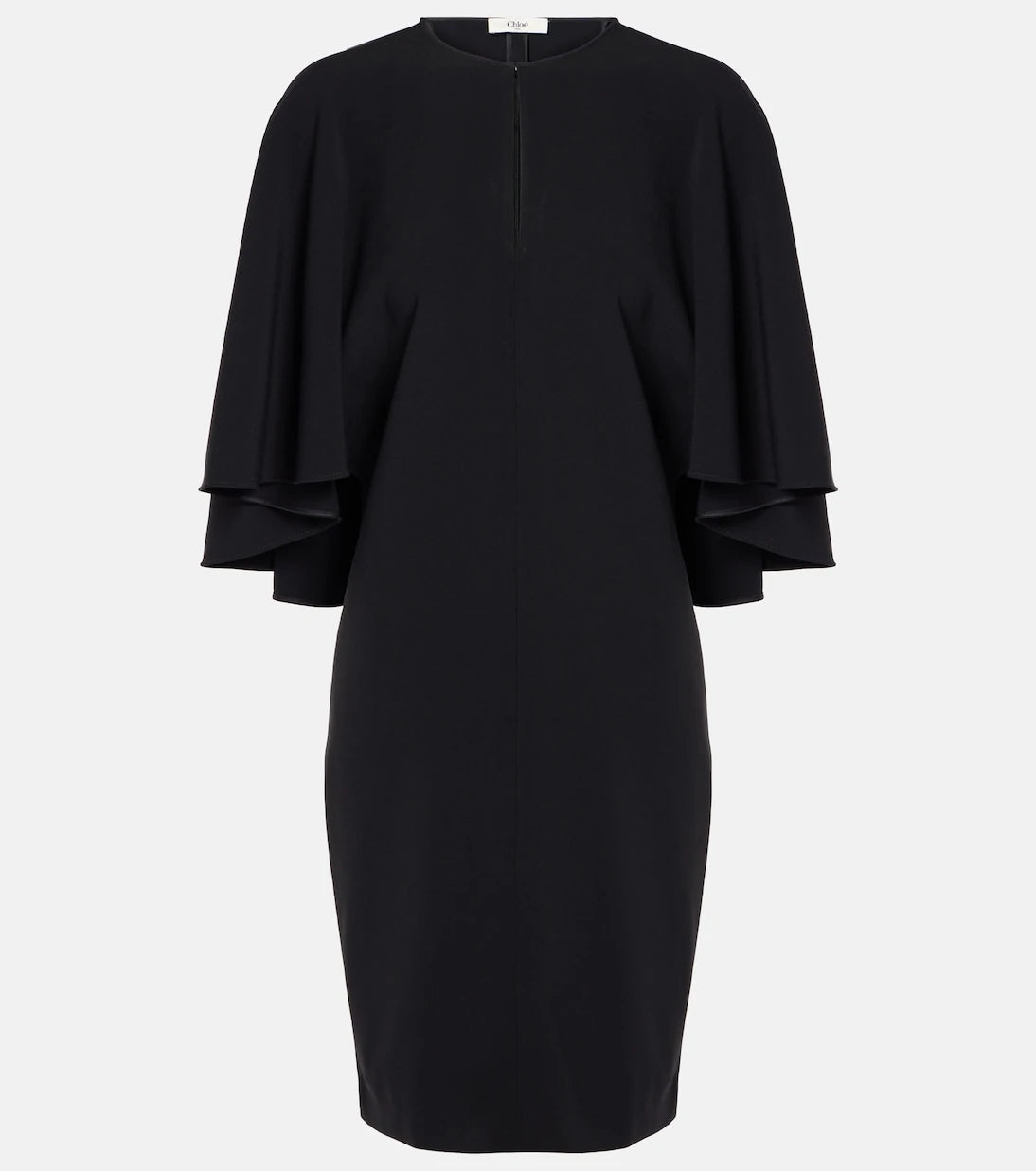 Chloé - Caped crêpe minidress