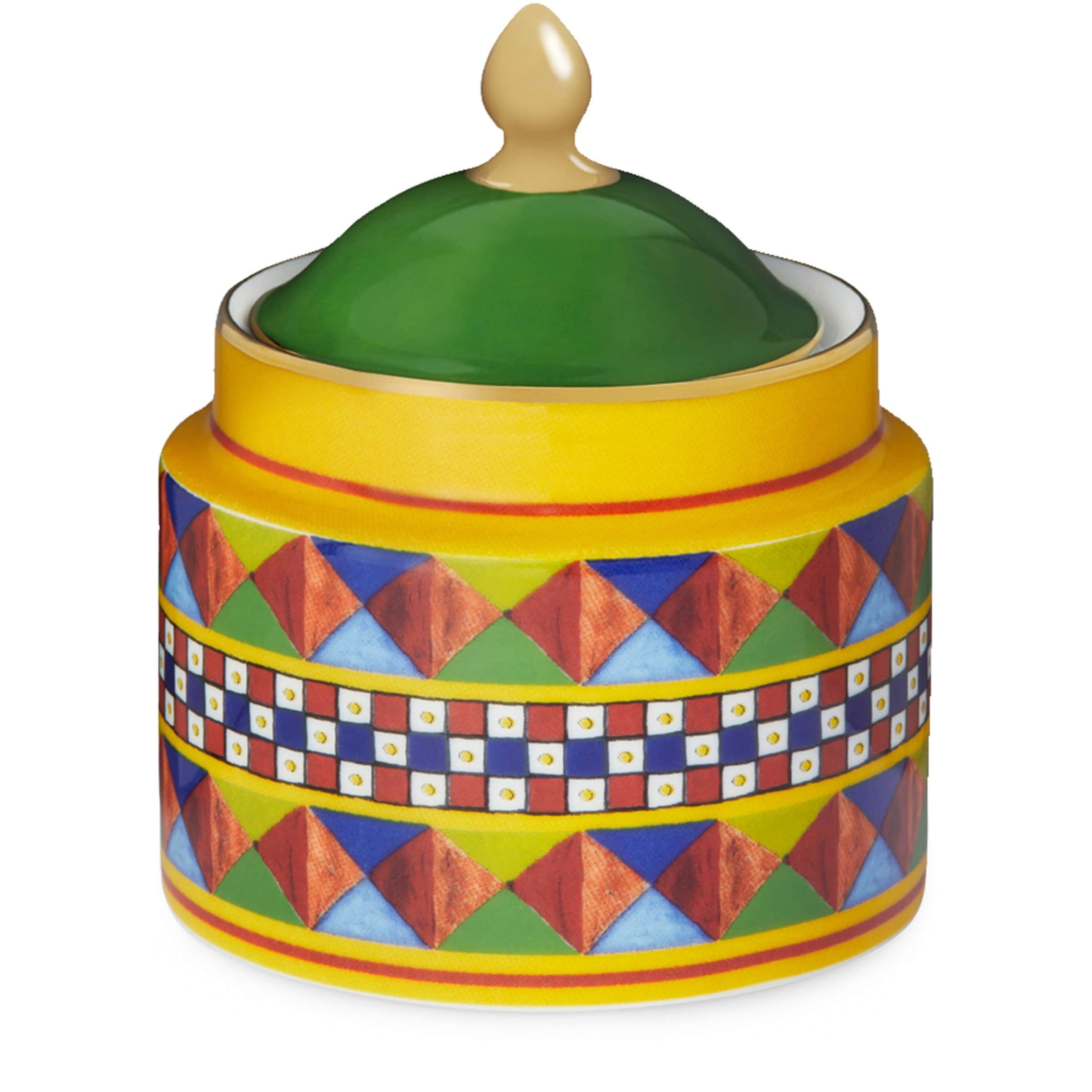 Dolce & Gabbana Casa Porcelain Carretto Sugar Bowl (10cm)