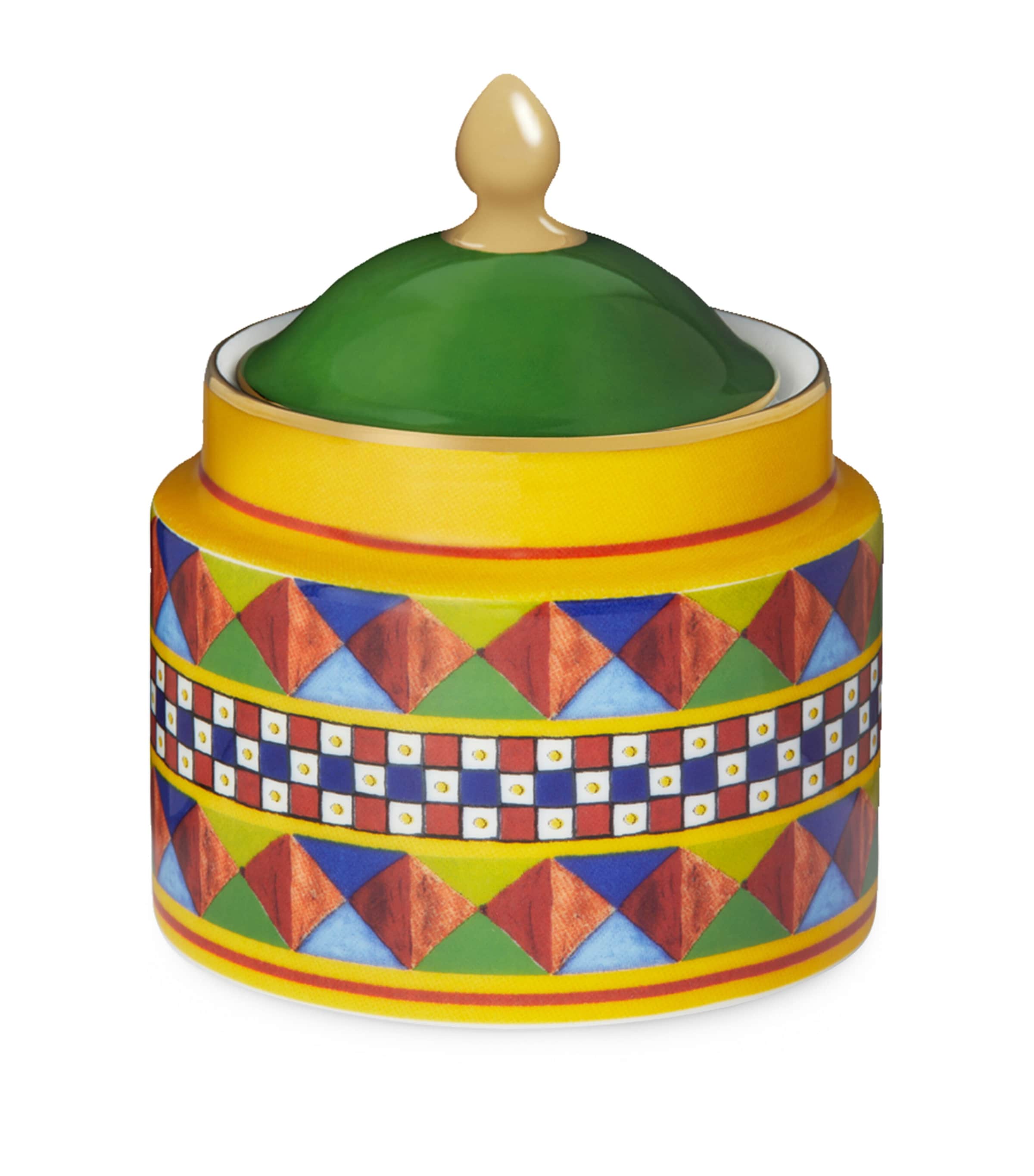 Dolce & Gabbana Casa Porcelain Carretto Sugar Bowl (10cm)