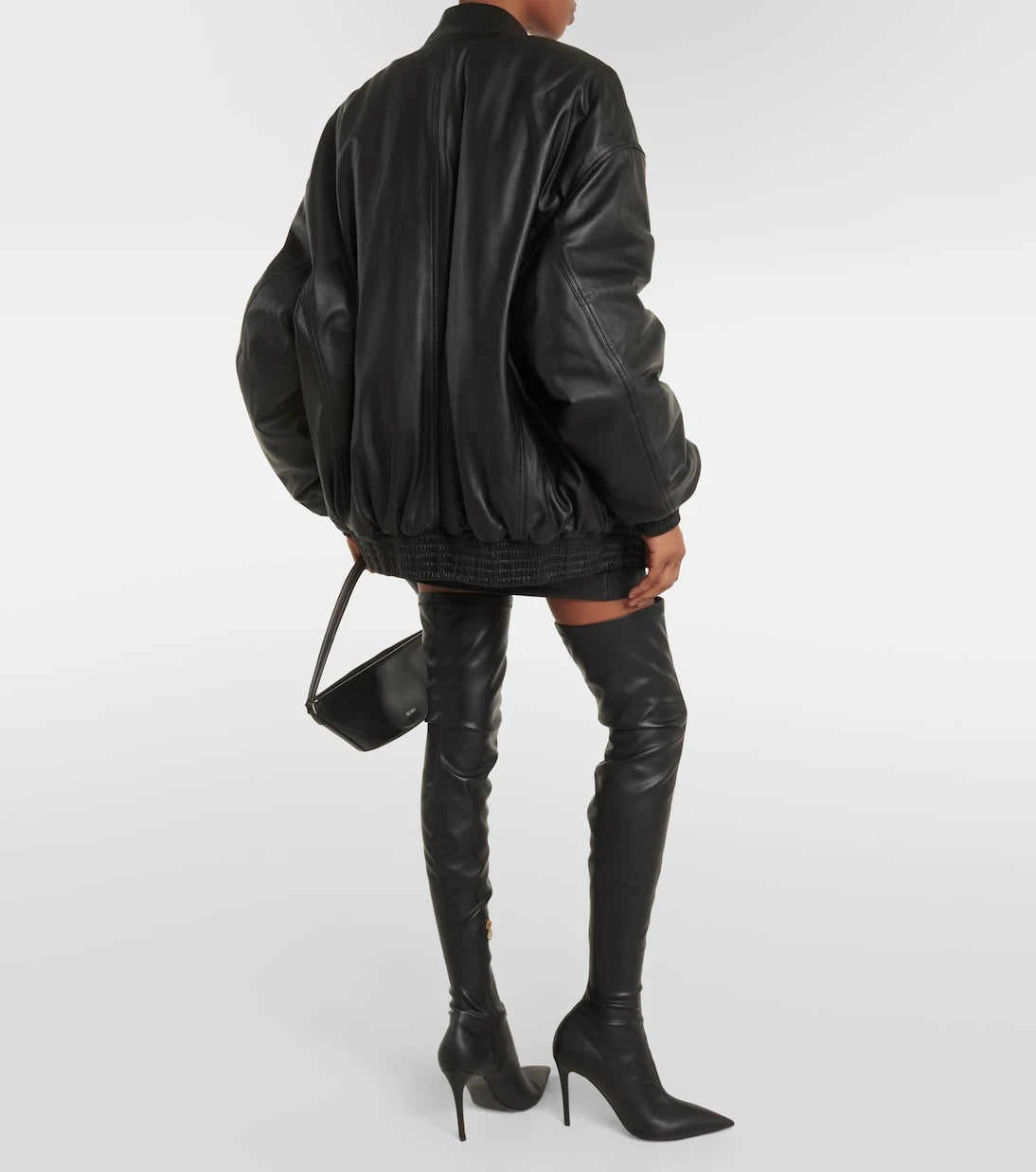 Wardrobe.NYC - Deri bomber ceket