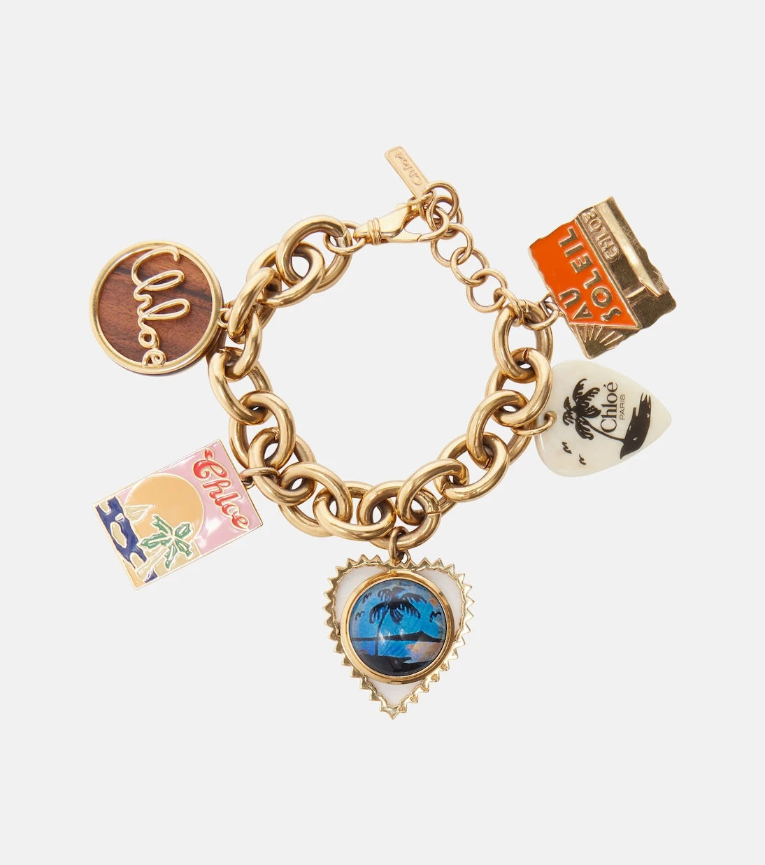 Chloé - Postcards embellished necklace