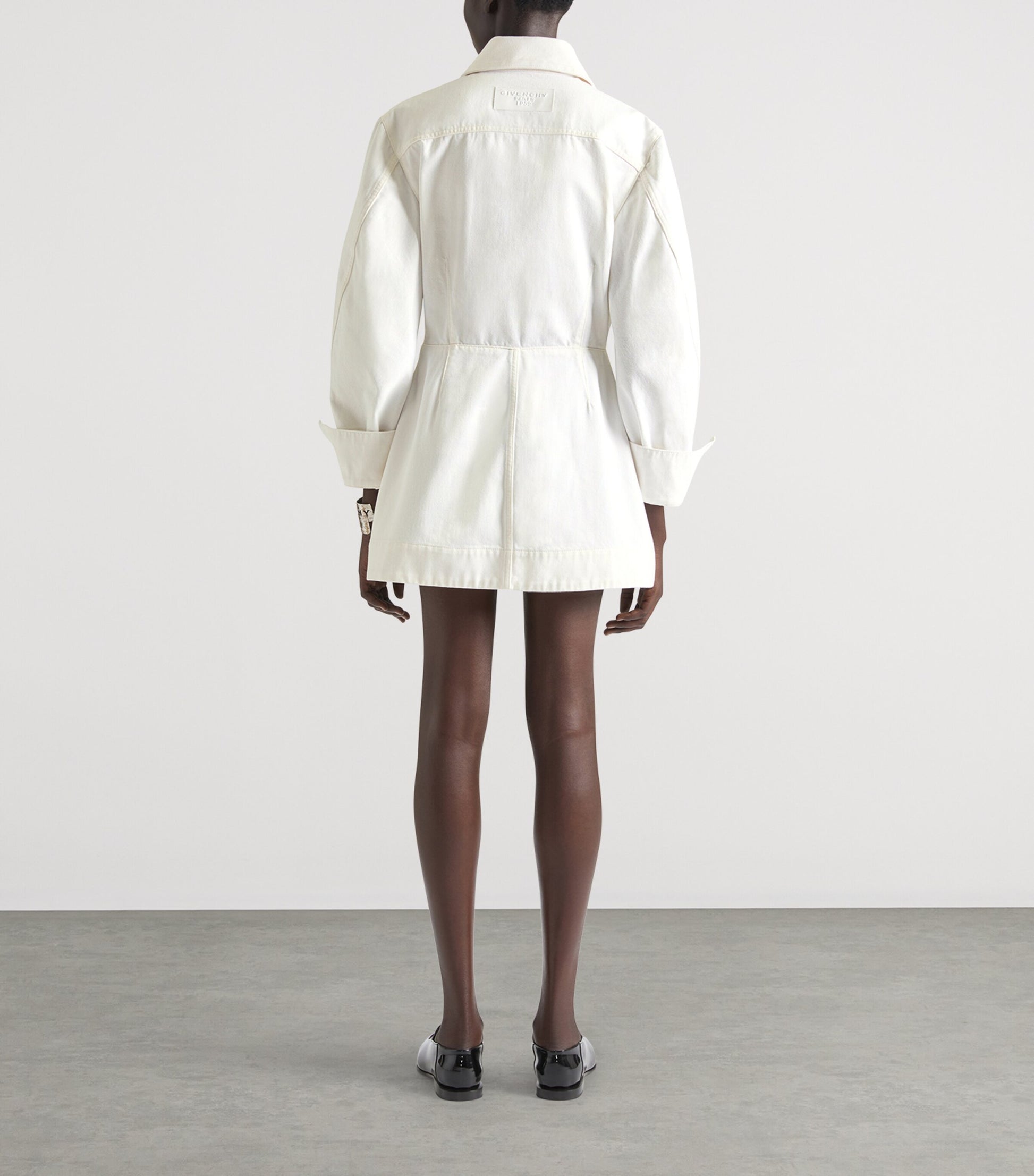 Givenchy White Cocoon Denim Mini Dress