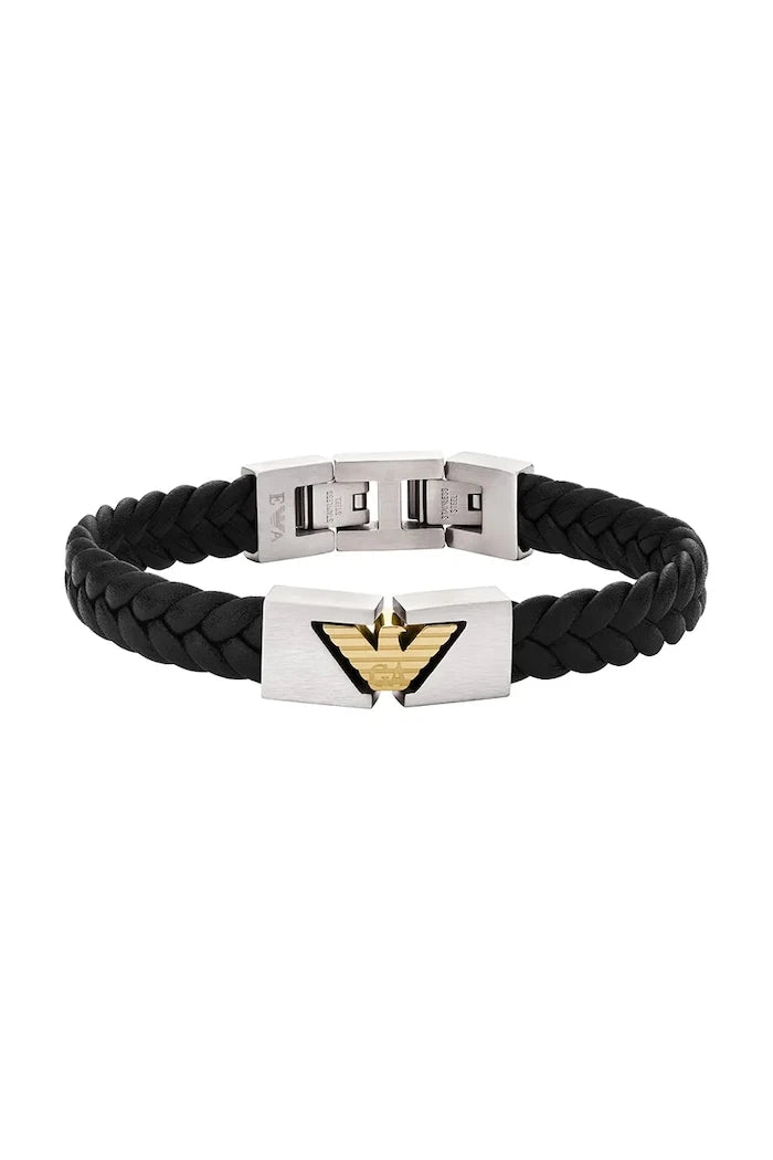 Кожена гривна Emporio Armani