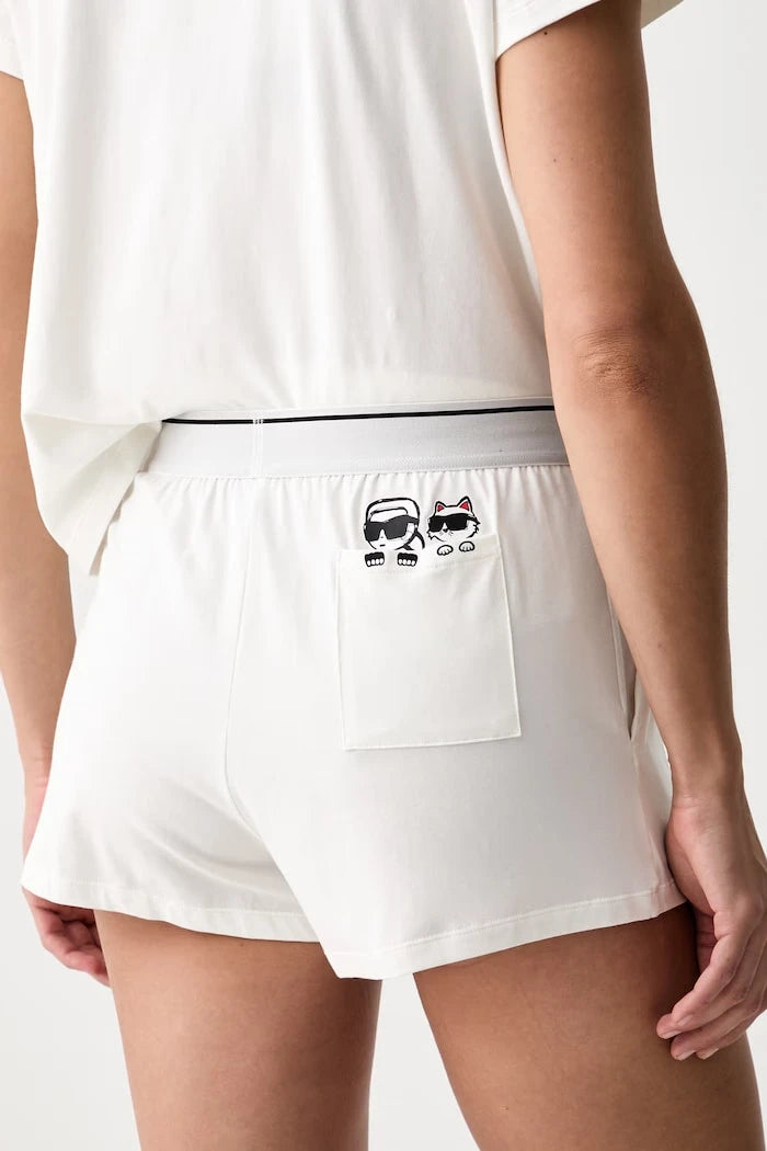Karl Lagerfeld kadın pamuklu elastanlı pijama IKON