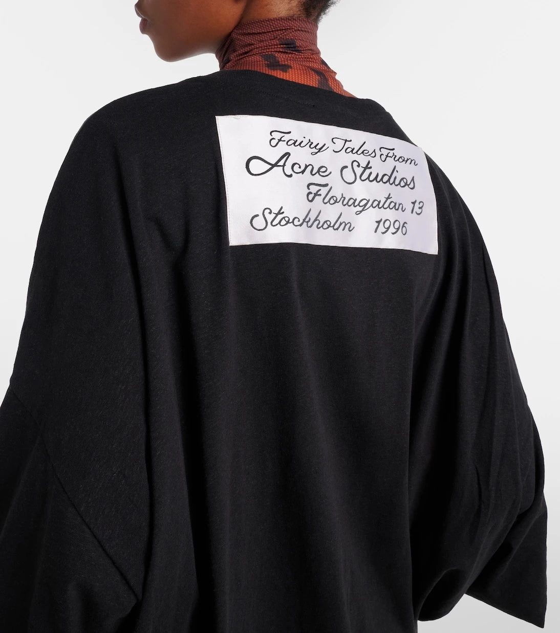 Acne Studios - Eniko logo gathered cotton-blend jersey T-shirt