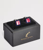 Sterling Silver and Enamel Cufflinks