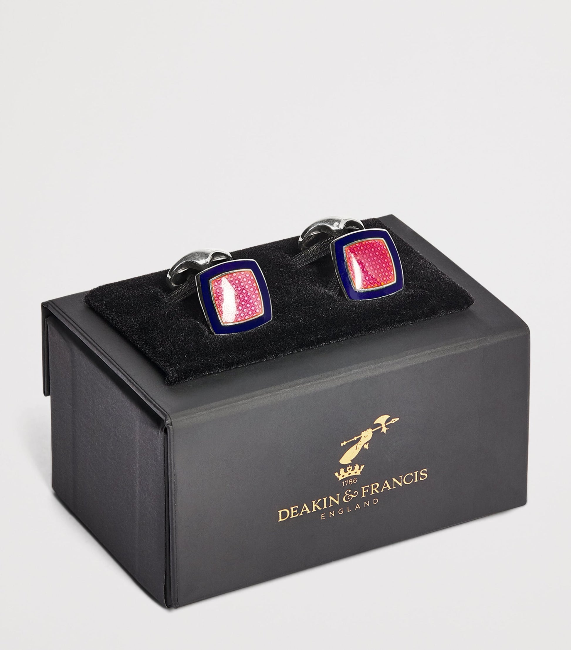 Sterling Silver and Enamel Cufflinks