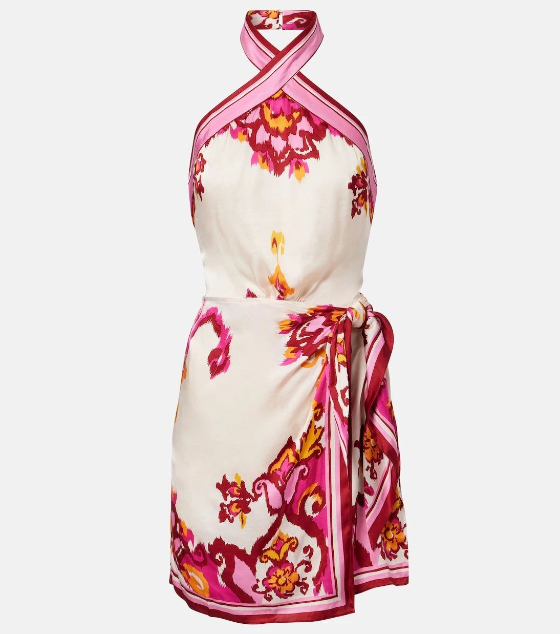 Poupette St Barth - Manon printed satin minidress