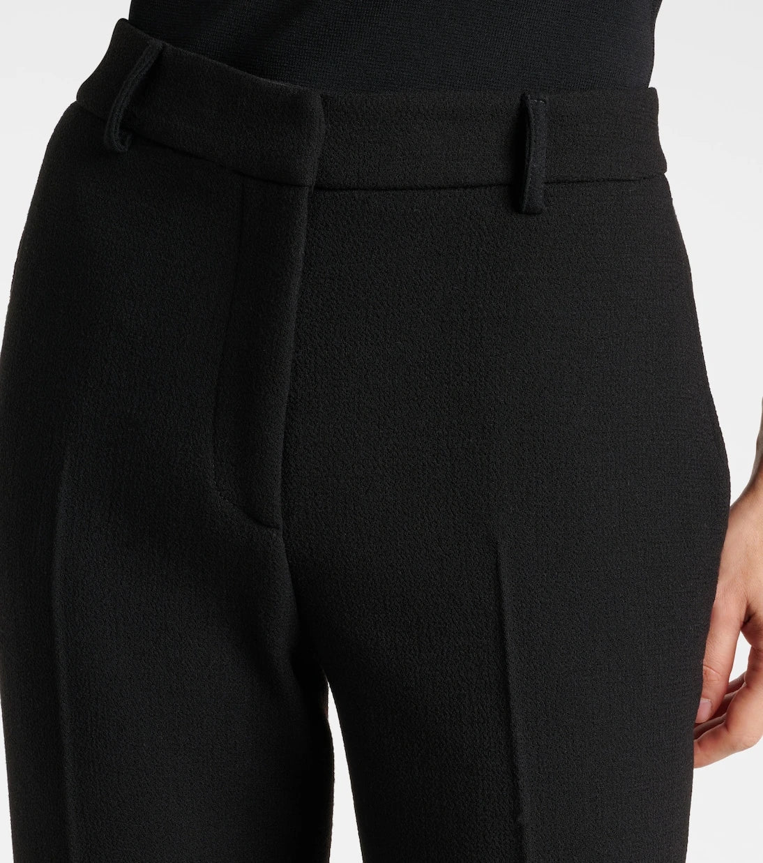 Etro - High-rise wool flared pants