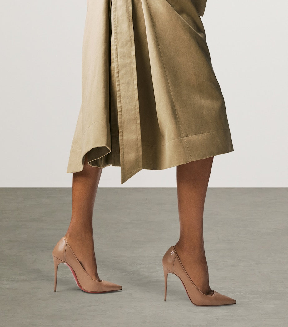 Christian Louboutin Nude Sporty Kate Nappa Leather Pumps 100