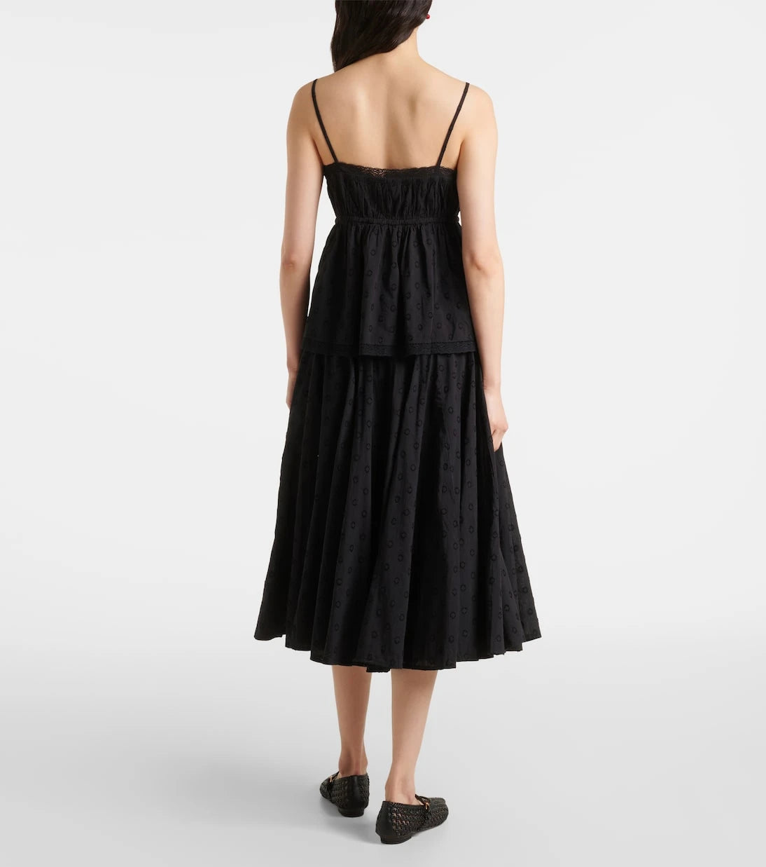 Ulla Johnson - Quinn lace-trimmed gathered cotton top