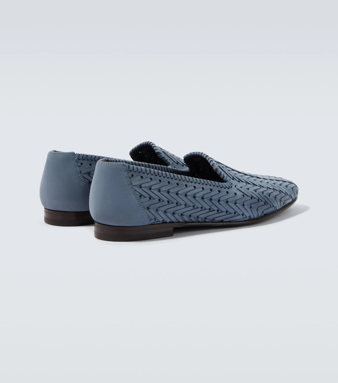 Manolo Blahnik - Mario woven leather loafers