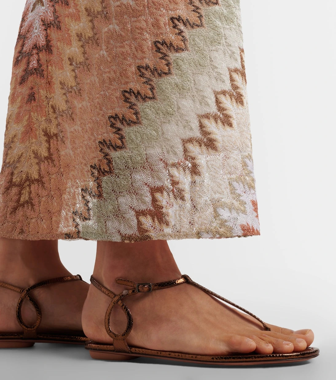 Aquazzura - Almost Bare leather thong sandals