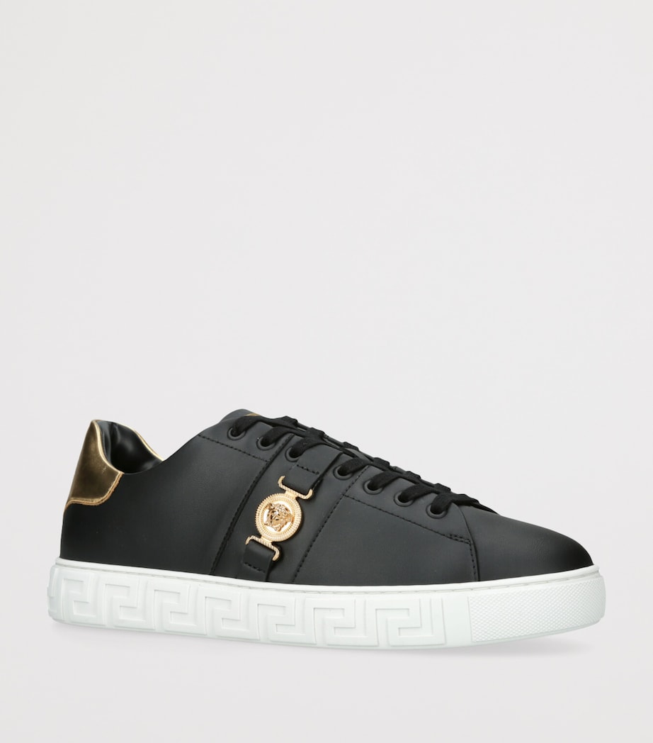Versace Leather Greca Medusa Sneakers