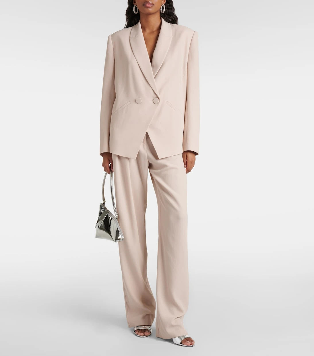 The Sei - Double-breasted crêpe blazer